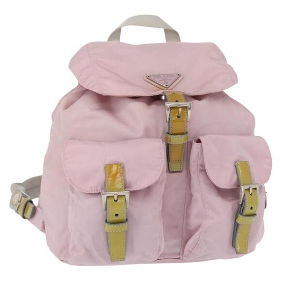 PRADA Backpack Nylon Pink Silver Auth 153366 - www  display picture 3